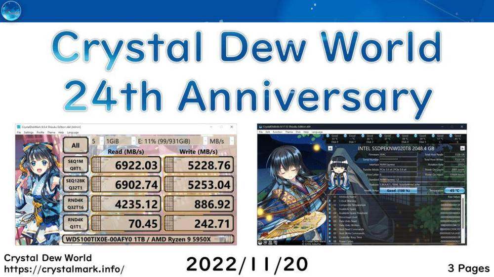Crystal Dew World anniversary artwork